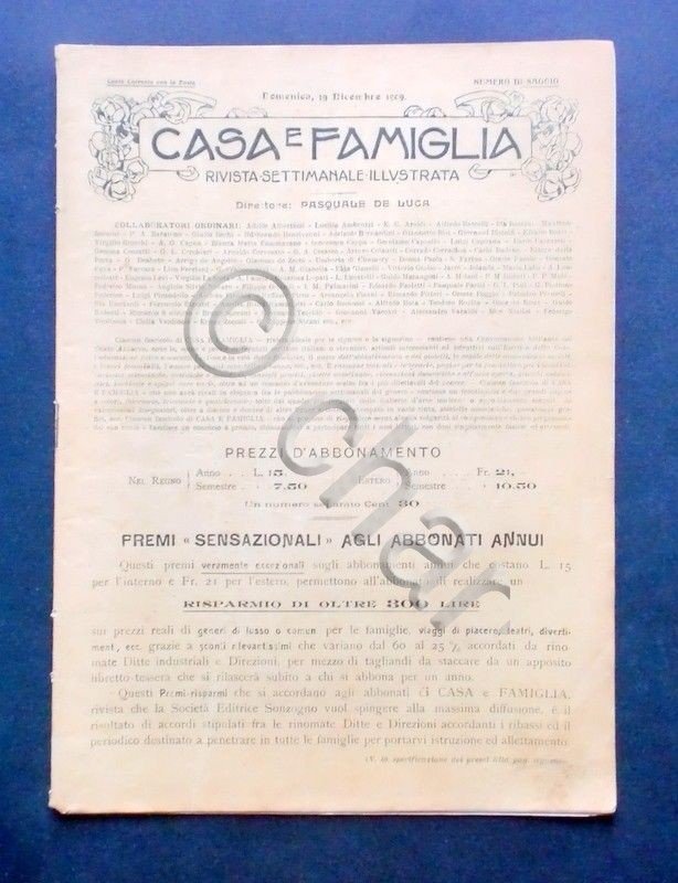 Rivista illustrata - Casa e Famiglia - Numero di saggio …