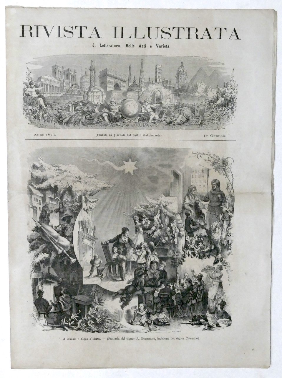 Rivista Illustrata di Letteratura, Belle Arti e Varietà - Anno … | Immagine principale