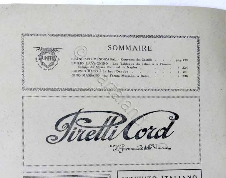 Rivista Les Hirondelles N. 10 - 1929 UNITI Association de …