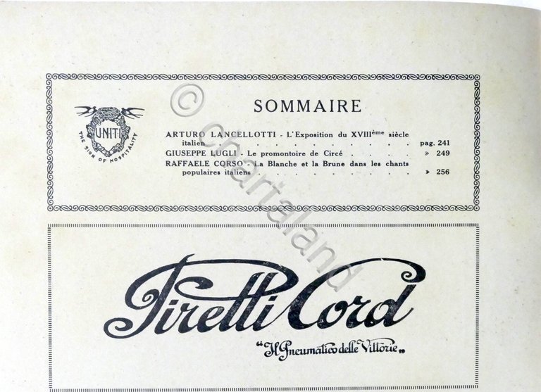Rivista Les Hirondelles N. 11 - 1929 UNITI Association de …