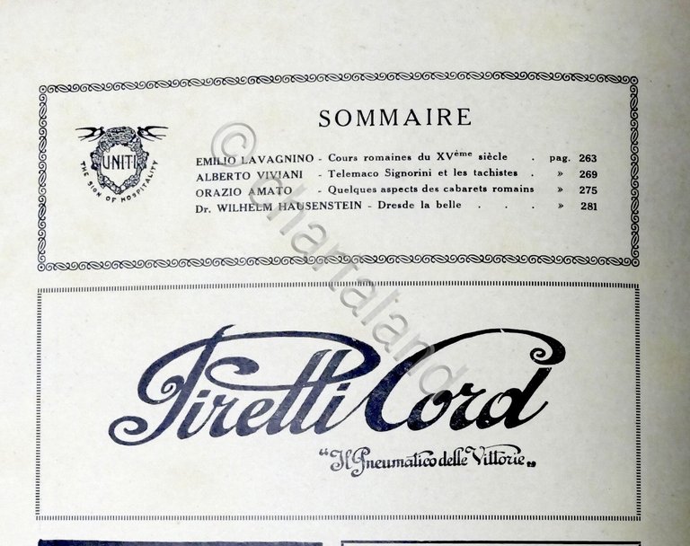 Rivista Les Hirondelles N. 12 - 1929 UNITI Association de …