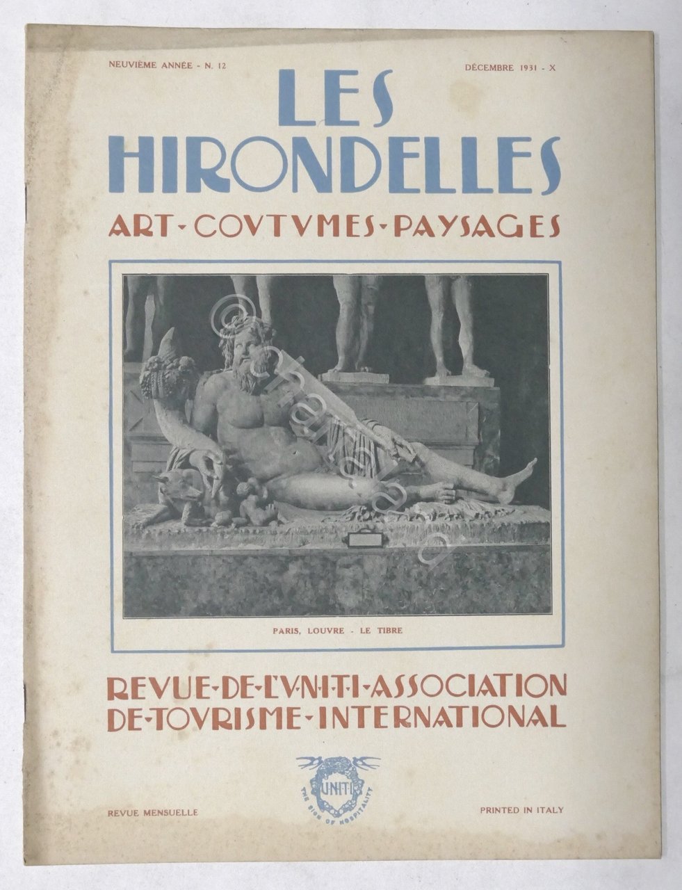 Rivista Les Hirondelles N. 12 - 1931 UNITI Association de …