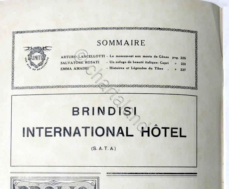 Rivista Les Hirondelles N. 12 - 1931 UNITI Association de …