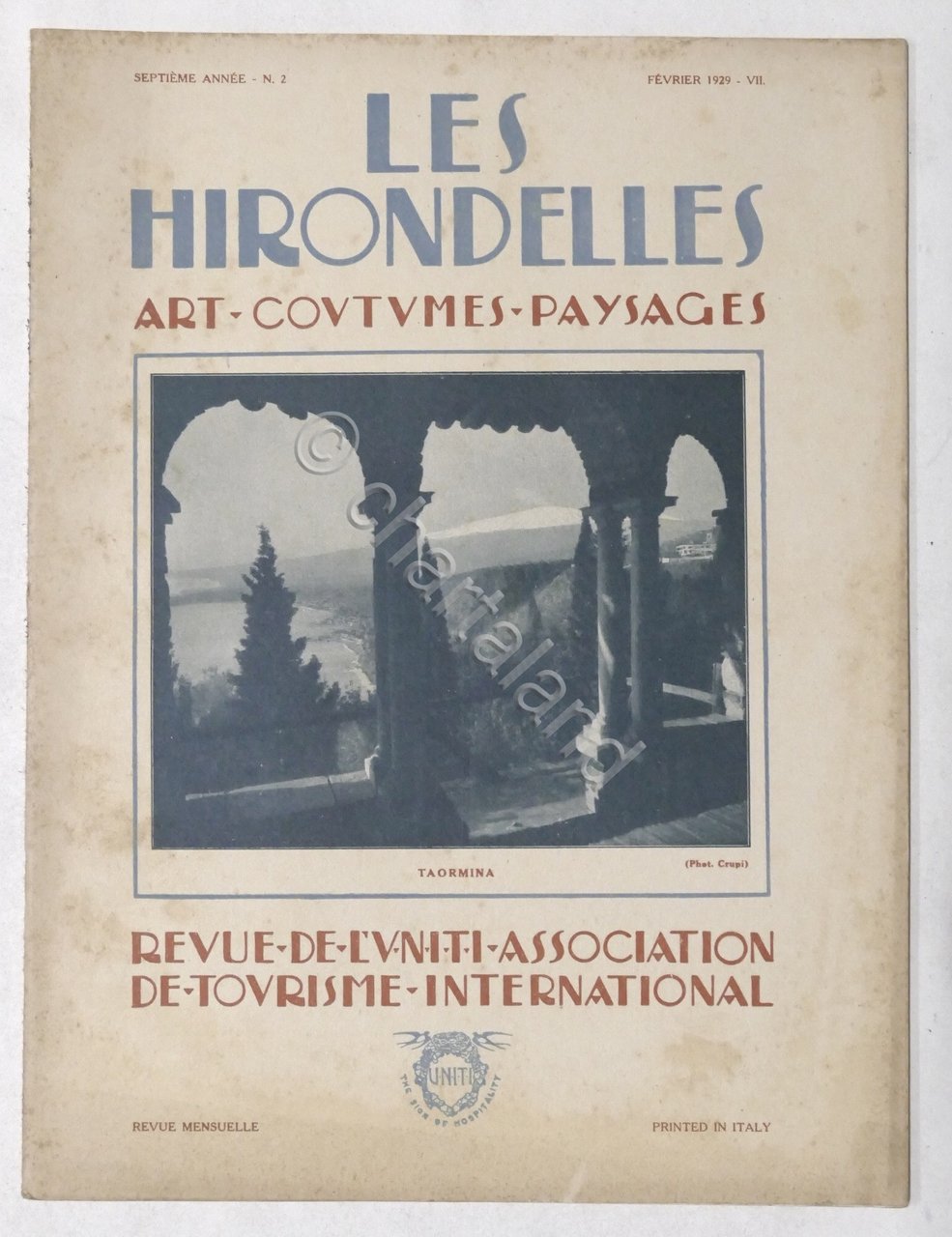 Rivista Les Hirondelles N. 2 - 1929 UNITI Association de …