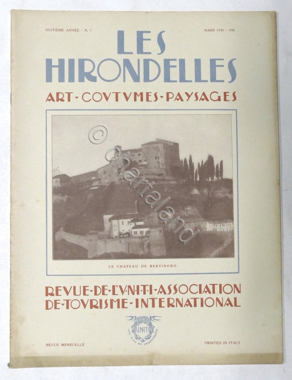Rivista Les Hirondelles N. 3 - 1930 UNITI Association de …