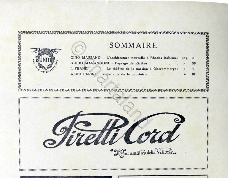 Rivista Les Hirondelles N. 3 - 1930 UNITI Association de …