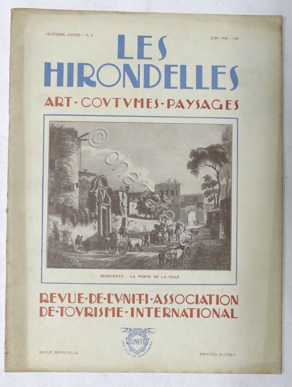 Rivista Les Hirondelles N. 6 - 1930 UNITI Association de …