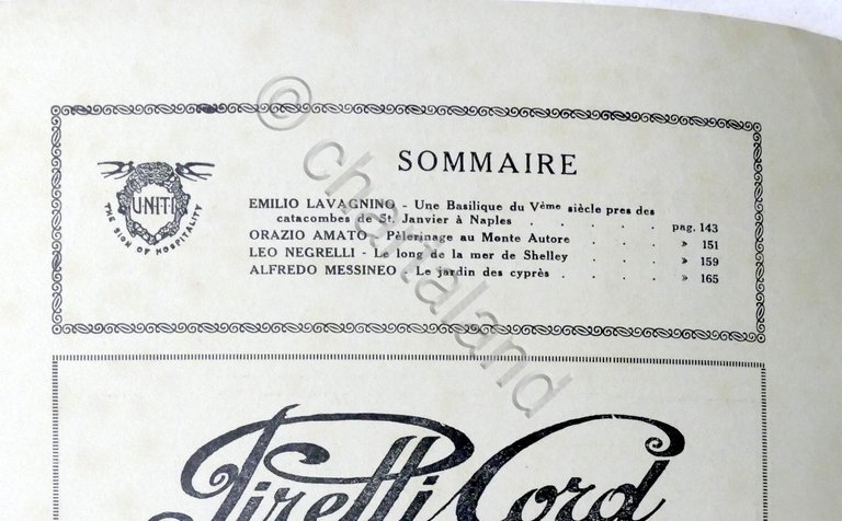 Rivista Les Hirondelles N. 7 - 1929 UNITI Association de …
