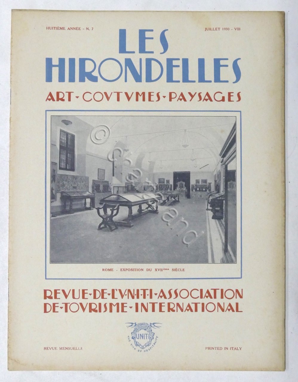 Rivista Les Hirondelles N. 7 - 1930 UNITI Association de …