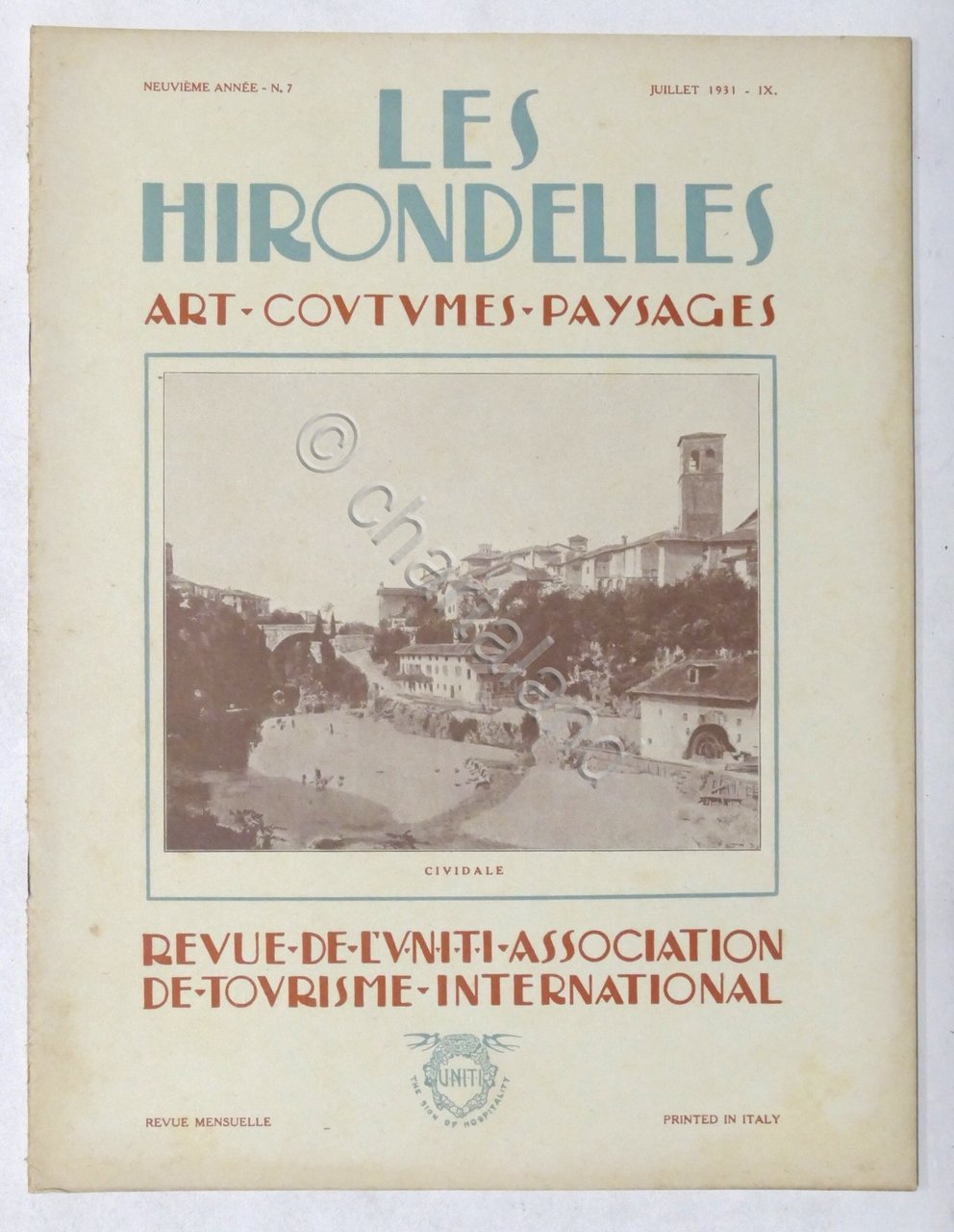Rivista Les Hirondelles N. 7 - 1931 UNITI Association de …