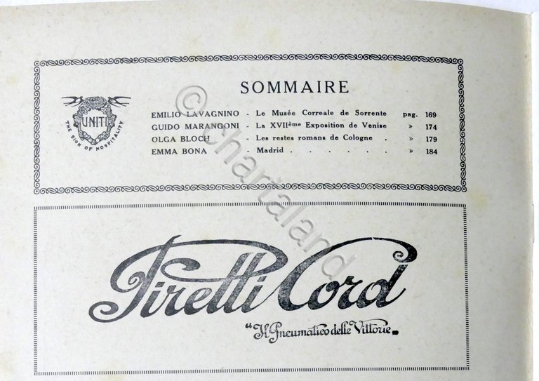 Rivista Les Hirondelles N. 8 - 1930 UNITI Association de …