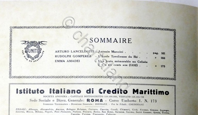 Rivista Les Hirondelles N. 8 - 1931 UNITI Association de …