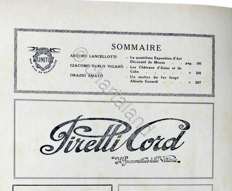 Rivista Les Hirondelles N. 9 - 1930 UNITI Association de …
