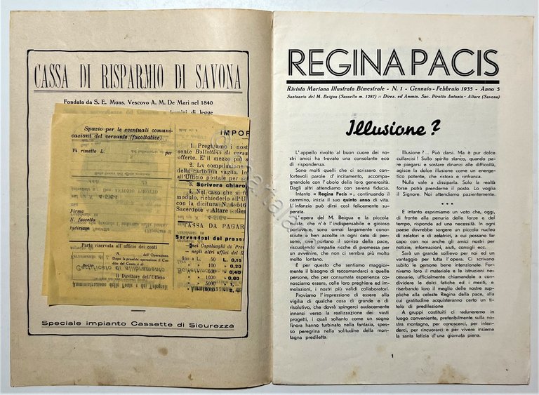 Rivista Mariana, Santuario del M. Beigua (Sassello) - Regina Pacis …