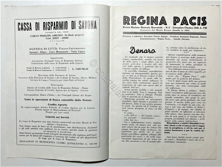 Rivista Mariana, Santuario del M. Beigua (Sassello) - Regina Pacis …