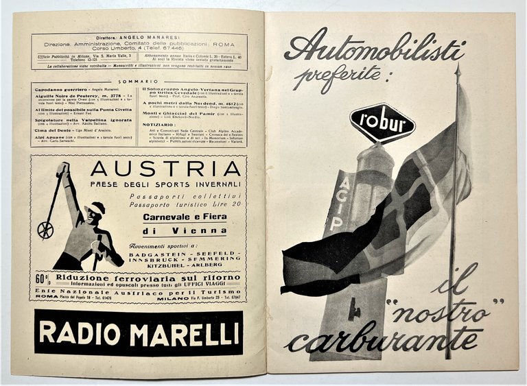 Rivista Mensile - Club Alpino Italiano N. 1 - 1936