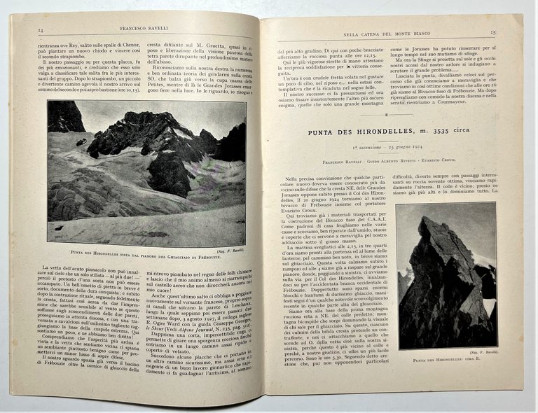 Rivista Mensile - Club Alpino Italiano N. 1/2 - 1928