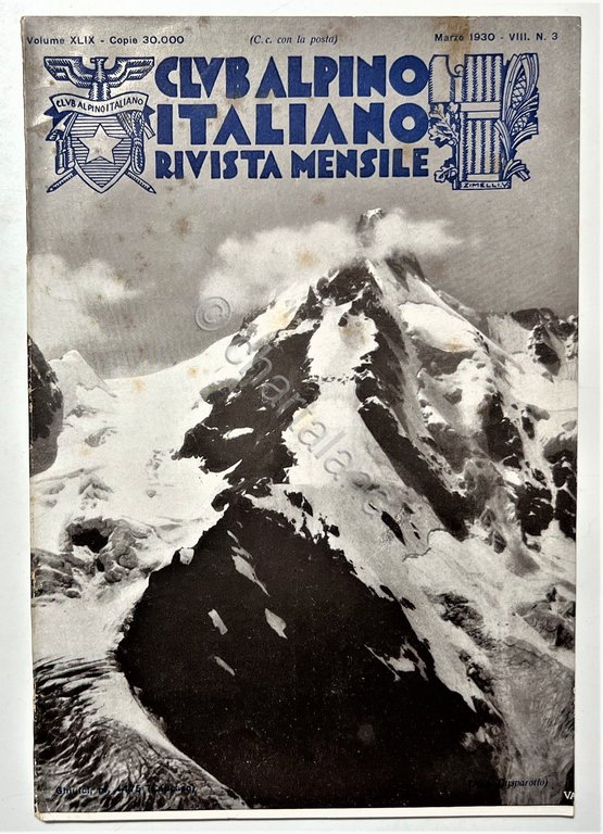 Rivista Mensile - Club Alpino Italiano N. 3 - 1930
