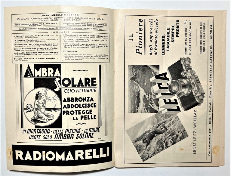 Rivista Mensile - Club Alpino Italiano N. 4 - 1937