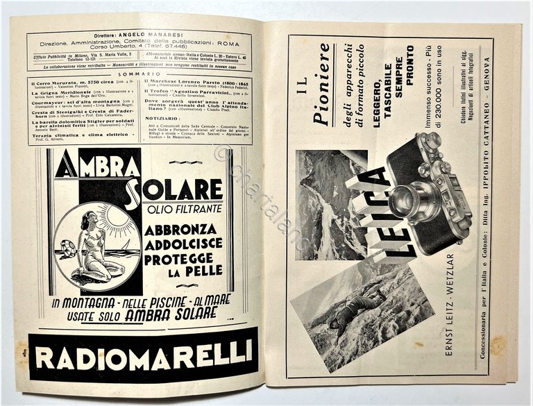 Rivista Mensile - Club Alpino Italiano N. 4 - 1937