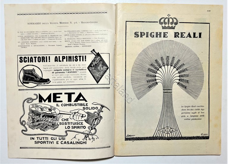Rivista Mensile - Club Alpino Italiano N. 5/6 - 1929