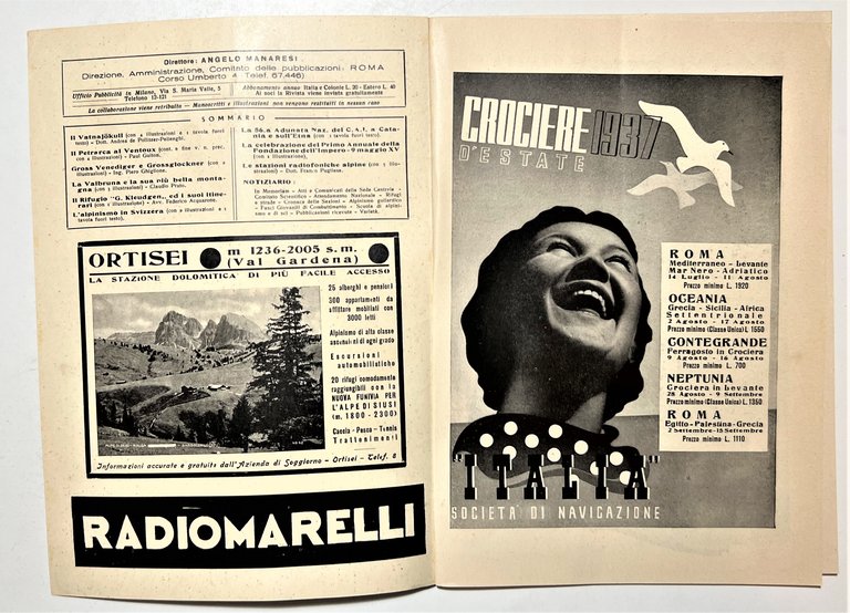 Rivista Mensile - Club Alpino Italiano N. 6 - 1937