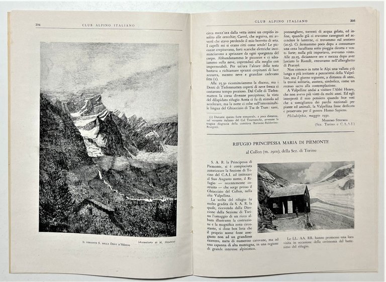Rivista Mensile - Club Alpino Italiano N. 7 - 1930