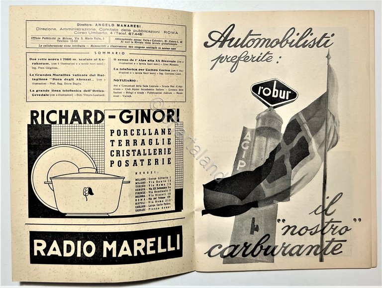 Rivista Mensile - Club Alpino Italiano N. 9 - 1936