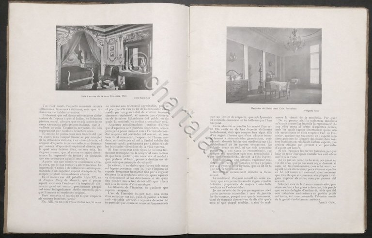 Rivista Mensile d'Arte - Vell I Nou - Epoca II …