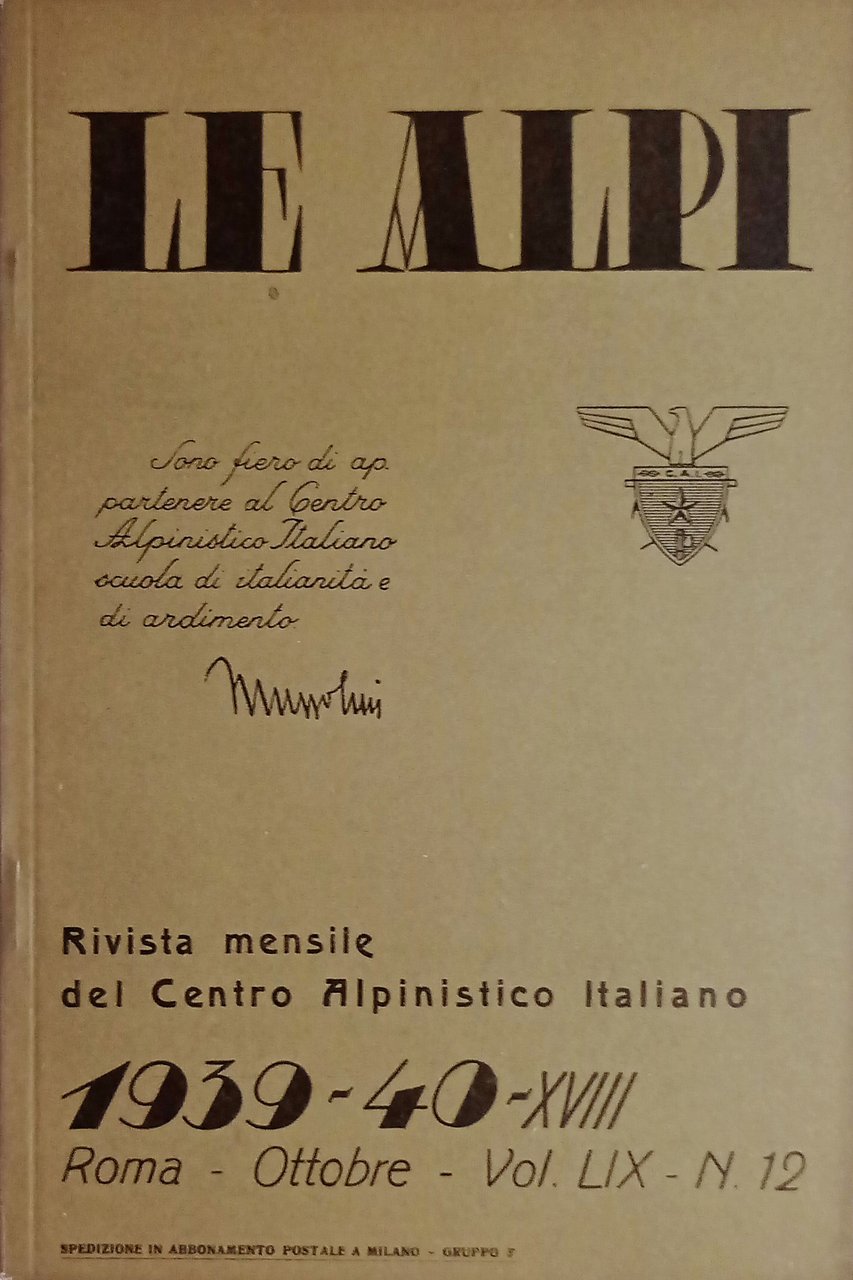 Rivista Mensile del Centro Alpinistico Italiano - Le Alpi - …