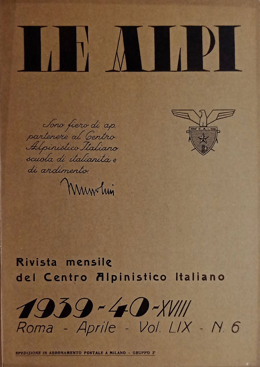 Rivista Mensile del Centro Alpinistico Italiano - Le Alpi - …