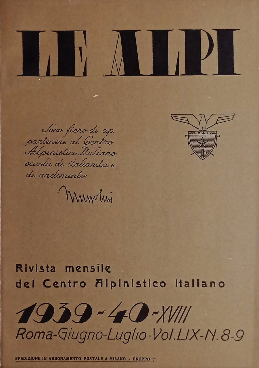 Rivista Mensile del Centro Alpinistico Italiano - Le Alpi - …