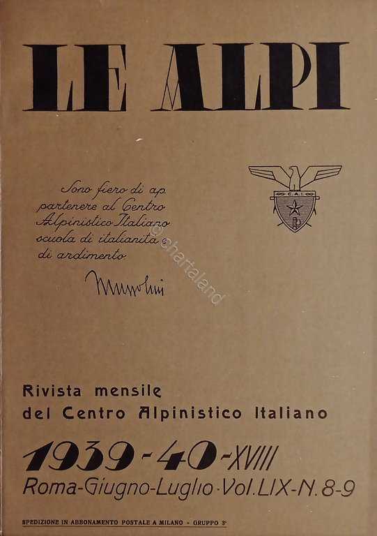 Rivista Mensile del Centro Alpinistico Italiano - Le Alpi - …