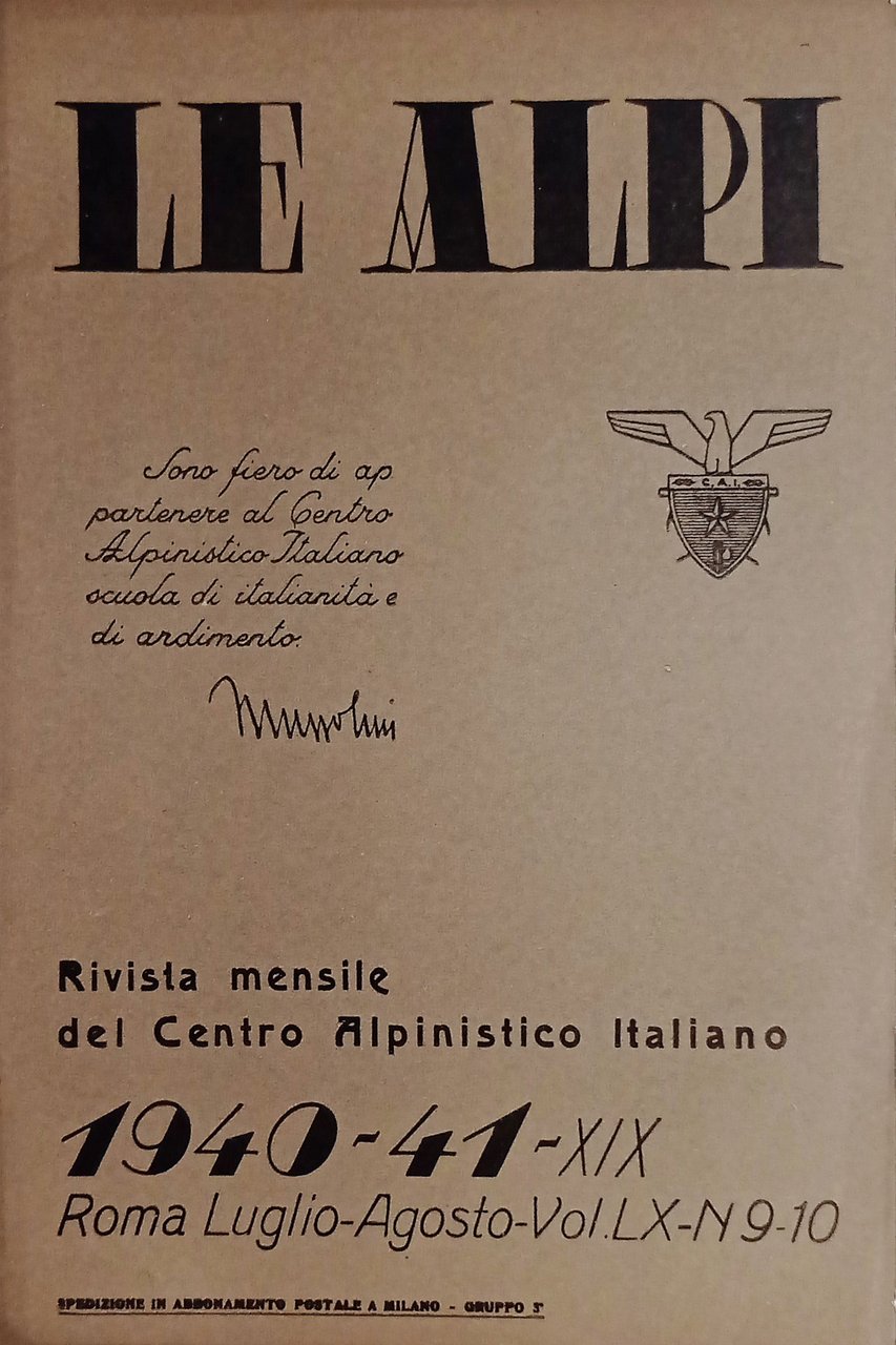 Rivista Mensile del Centro Alpinistico Italiano - Le Alpi - …