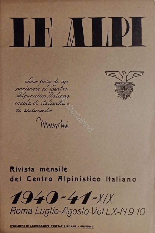 Rivista Mensile del Centro Alpinistico Italiano - Le Alpi - …