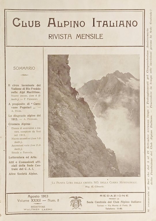 Rivista Mensile del Club Alpino Italiano - Vol. XXXII - …