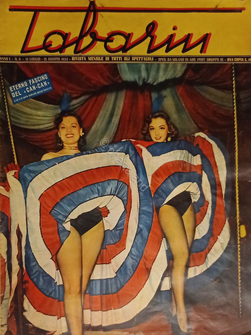 Rivista di Tutti gli Spettacoli - Tabarin - Anno I …