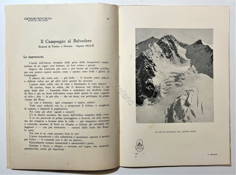 Rivista Mensile di Vita Alpina - Giovane Montagna - Anno …