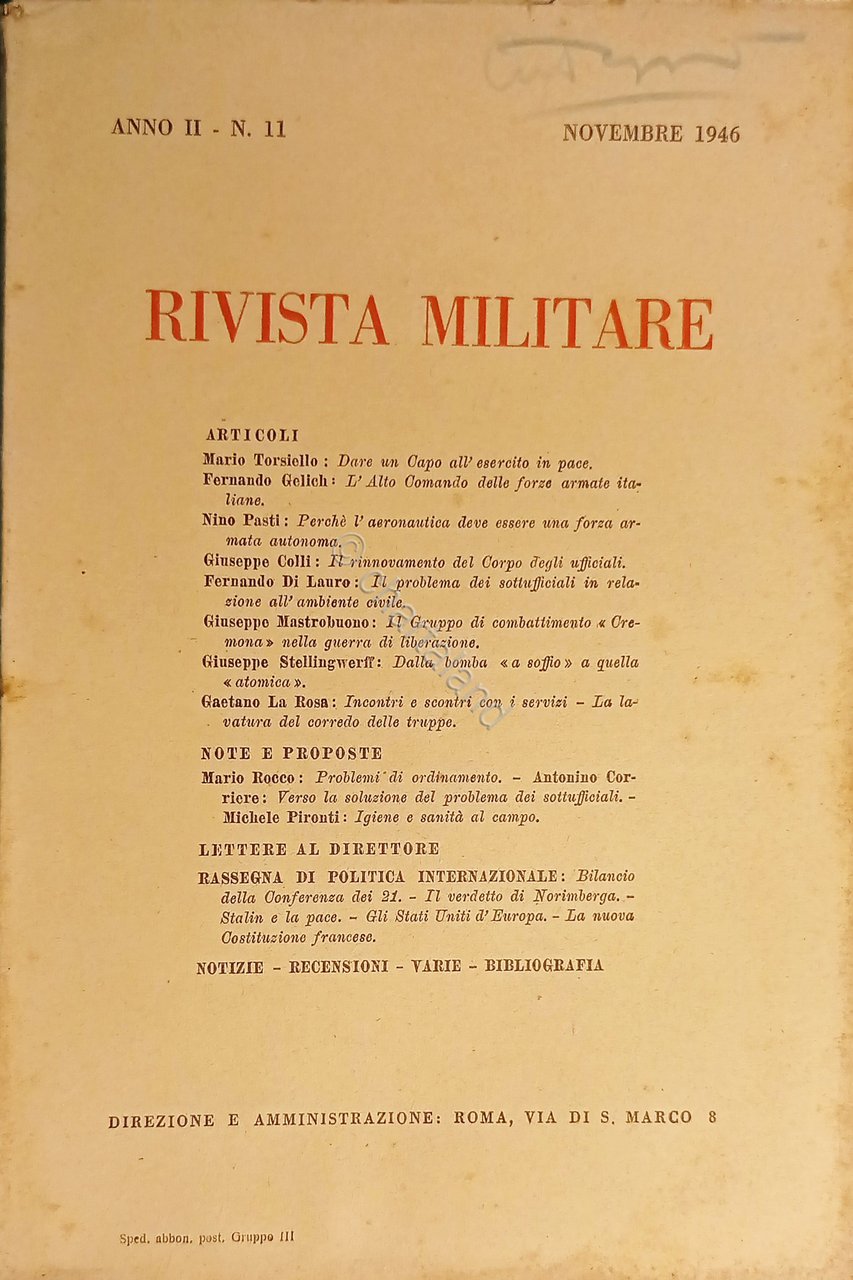 Rivista Militare - Anno II - N. 11 - Novembre …