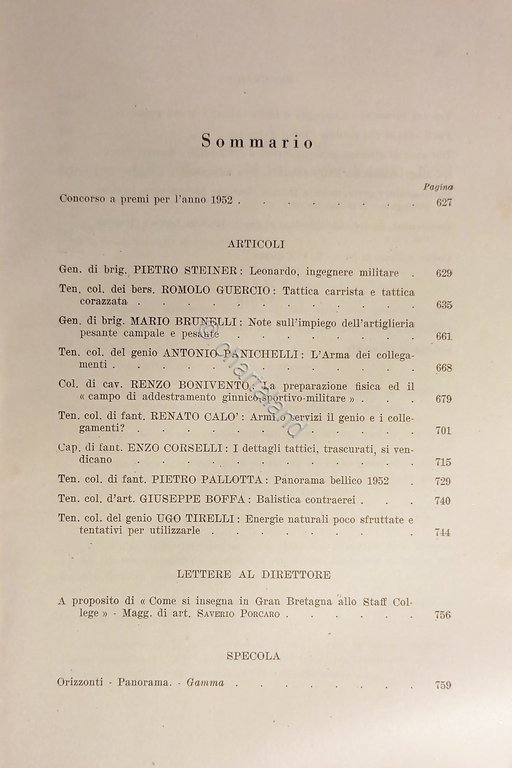 Rivista Militare - Anno VIII - N. 6 Giugno 1952