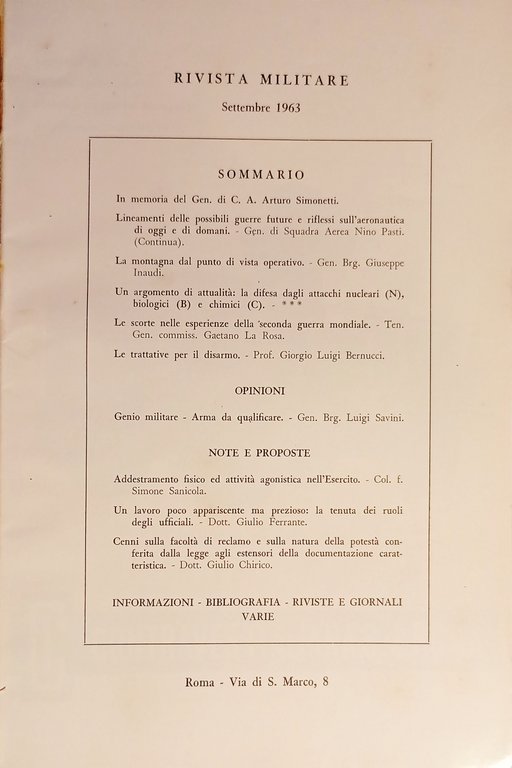 Rivista Militare - Anno XIX - N. 9 - Settembre …