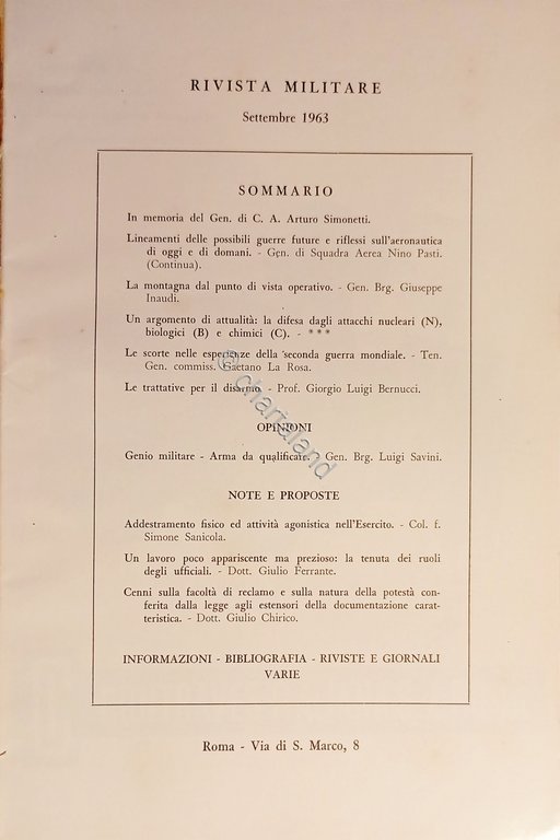 Rivista Militare - Anno XIX - N. 9 - Settembre …