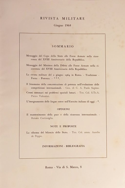Rivista Militare - Anno XX - N. 6 - Giugno …