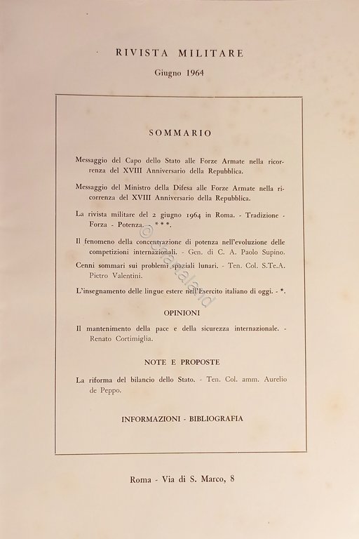 Rivista Militare - Anno XX - N. 6 - Giugno …