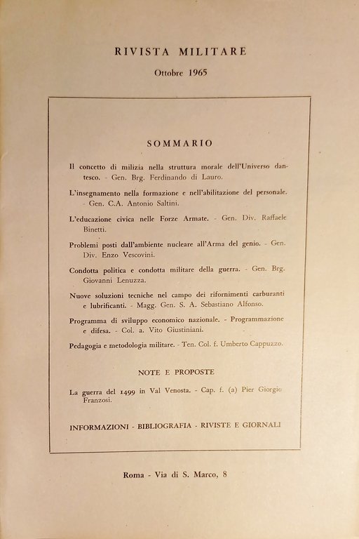 Rivista Militare - Anno XXI - N. 10 - Ottobre …