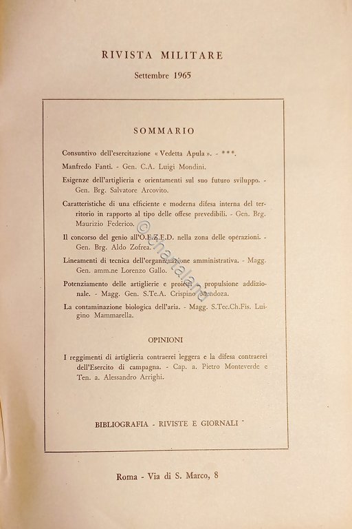 Rivista Militare - Anno XXI - N. 9 - Settembre …