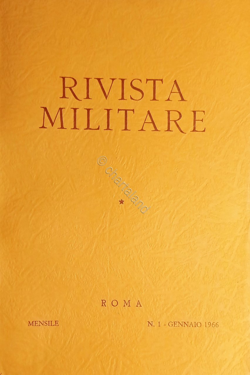 Rivista Militare - Anno XXII - N. 1 - Gennaio …