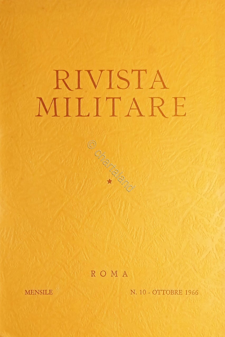 Rivista Militare - Anno XXII - N. 10 - Ottobre … | Immagine principale