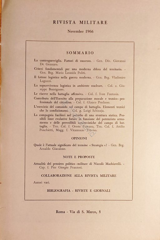 Rivista Militare - Anno XXII - N. 11 - Novembre … | Immagine Gallery 2