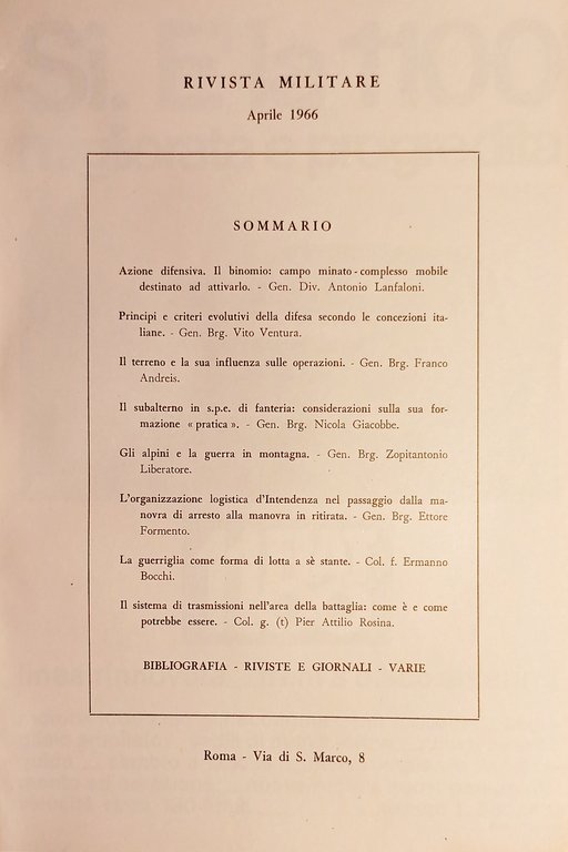 Rivista Militare - Anno XXII - N. 4 - Aprile …